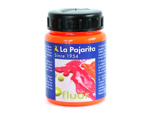 Pintura latex la pajarita f-02 laranja fluorescente 75ml , La pajarita , 72375 , 8423451166163